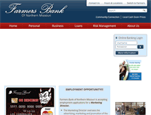 Tablet Screenshot of onlinefarmersbank.com